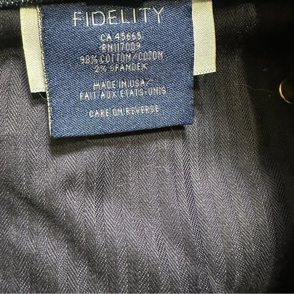 Fidelity Denim Men’s 31 Waist Dark Wash Impala Straight Leg Jean